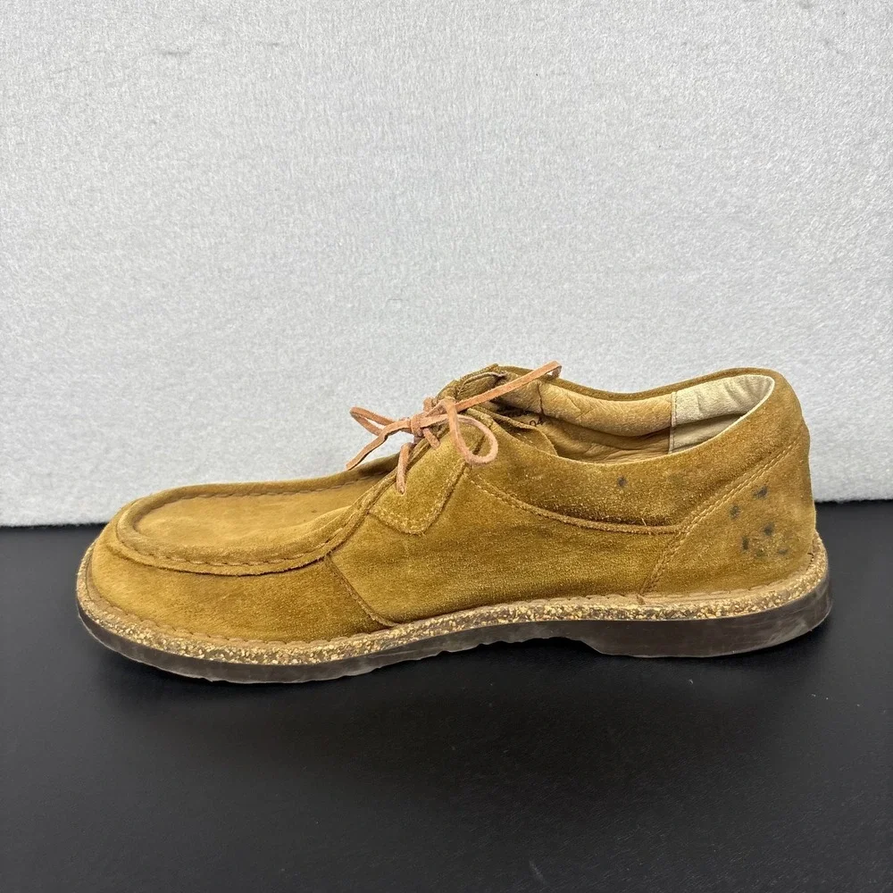 Birkenstock Utti Lace Up Suede Moccasin Shoes Brown Mens 43/10-10.5 No Insoles